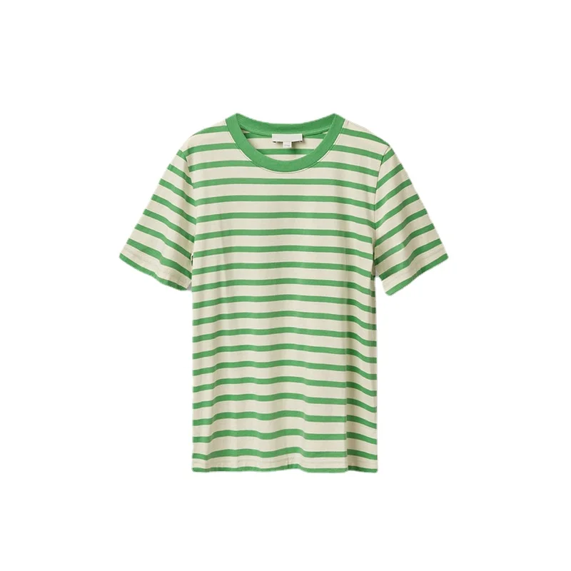 Cotton Round Neck Horizontal Stripe T-Shirt 2022 Spring New Loose Daily Casual Pullover Top Free Shipping
Cotton Round Neck Horizontal Stripe T-Shirt 2022 Spring New Loose Daily Casual Pullover Top Free Shipping