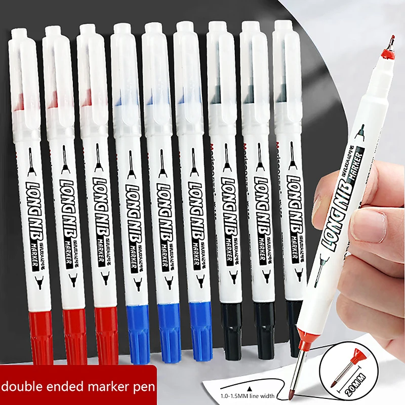 1pc New 20mm Red/Black/Blue Ink Creative Long Head Markers Bathroom Woodworking Decoration Multi-purpose Deep Hole Marker Pens 
1pc New 20mm Red/Black/Blue Ink Creative Long Head Markers Bathroom Woodworking Decoration Multi-purpose Deep Hole Marker Pens