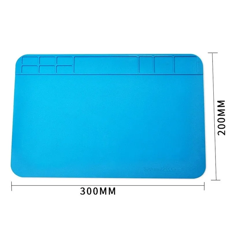 Repair Pad Insulation Heat-Resistant Soldering Station Silicon Soldering Mat Work Pad Desk Platform For BGA Soldering Station
Repair Pad Insulation Heat-Resistant Soldering Station Silicon Soldering Mat Work Pad Desk Platform For BGA Soldering Station