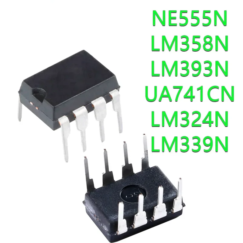 20PCS UA741 LM324 LM393 LM339 NE555 LM358 DIP LM358N LM324N LM339N LM393N NE555P UA741CN DIP8 DIP14 Amplifier Circuit New IC
20PCS UA741 LM324 LM393 LM339 NE555 LM358 DIP LM358N LM324N LM339N LM393N NE555P UA741CN DIP8 DIP14 Amplifier Circuit New IC
