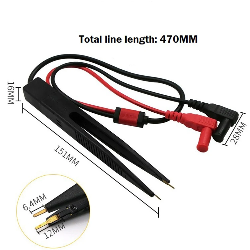 Chip Test Clip Multimeter Probe Digital Multimeter Meter Tweezers Patch Resistance Tweezers For Capacitance Inductance SMD
Chip Test Clip Multimeter Probe Digital Multimeter Meter Tweezers Patch Resistance Tweezers For Capacitance Inductance SMD