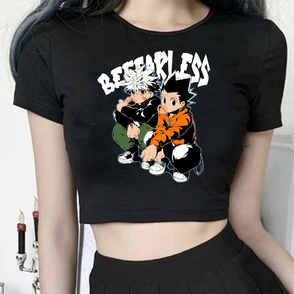 Hunter X Hunter Killua Zoldyck t shirt streetwear 2000s korean fashion crop top Woman goth hippie cute kawai cropped
Hunter X Hunter Killua Zoldyck t shirt streetwear 2000s korean fashion crop top Woman goth hippie cute kawai cropped