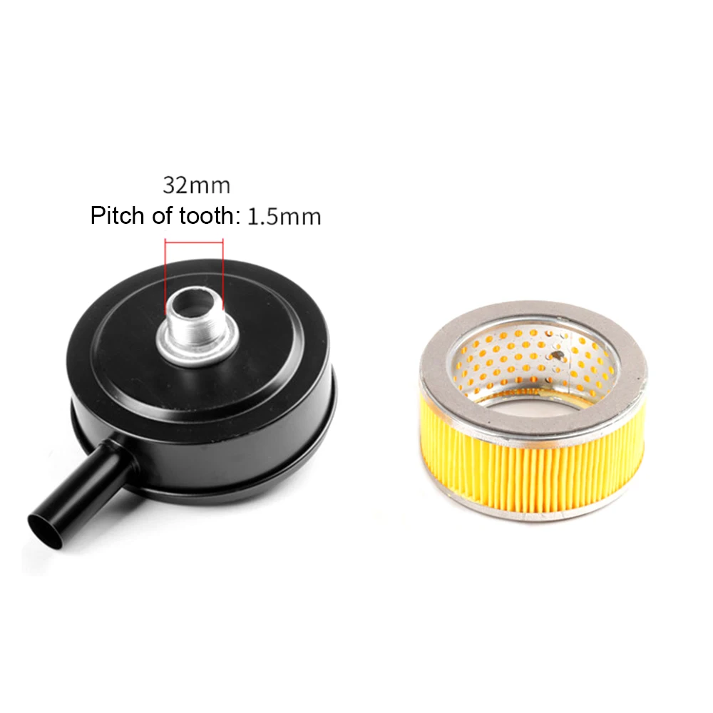 Air Compressor Silencer Muffler 32mm Intake Filter Air Pump Accessories Black Air Compressor Muffler(with A Filter Element)
Air Compressor Silencer Muffler 32mm Intake Filter Air Pump Accessories Black Air Compressor Muffler(with A Filter Element)