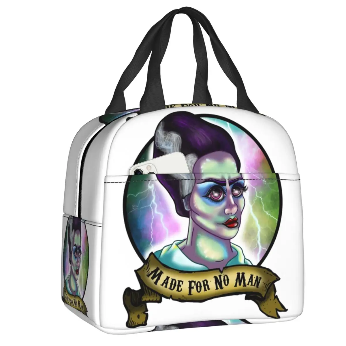 Bride Of Frankenstein Insulated Lunch Bag for School Office Horror Tv Movie Portable Cooler Thermal Lunch Box Women Children
Bride Of Frankenstein Insulated Lunch Bag for School Office Horror Tv Movie Portable Cooler Thermal Lunch Box Women Children