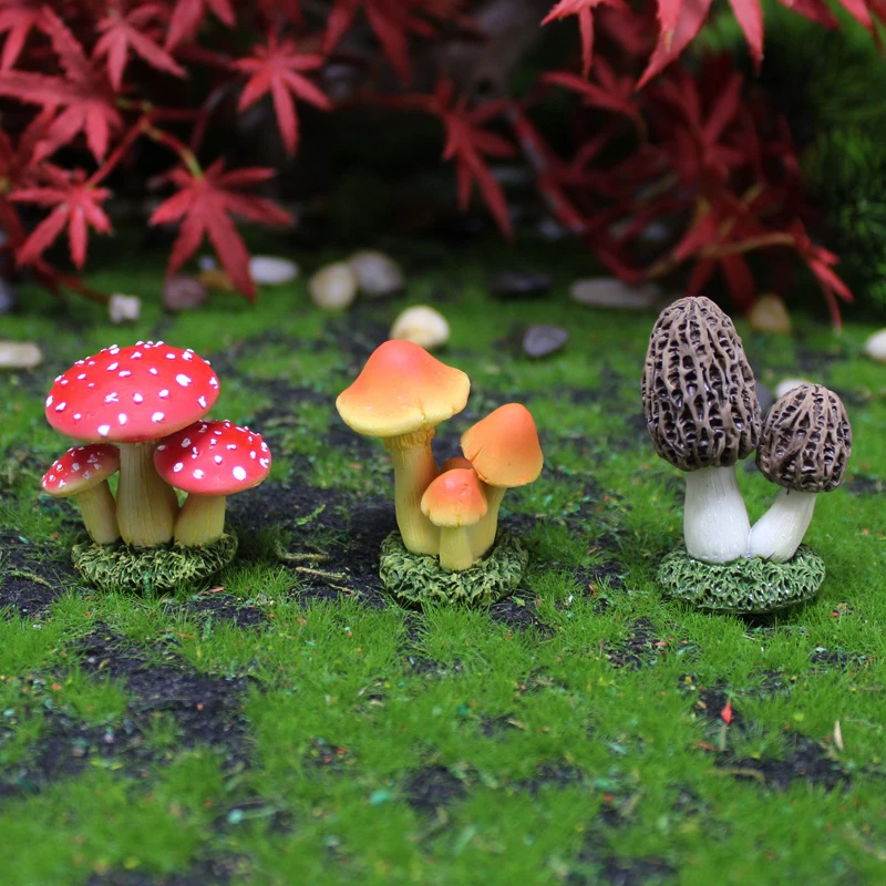 Mini Garden Mushroom Plants Miniature Figure Resin Ornament Fairy Garden Flowerpot Bonsai Decoration Micro Landscape Accessories
Mini Garden Mushroom Plants Miniature Figure Resin Ornament Fairy Garden Flowerpot Bonsai Decoration Micro Landscape Accessories