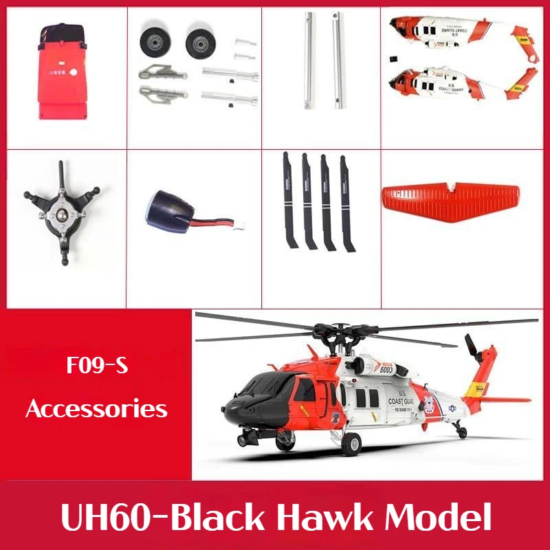 YXZNRC F09-S RC Helicopter UH60-Black Hawk Accessories Body Battery Blade Nose Landing Gear Parts FPV Monit Remote Control Toys
YXZNRC F09-S RC Helicopter UH60-Black Hawk Accessories Body Battery Blade Nose Landing Gear Parts FPV Monit Remote Control Toys
