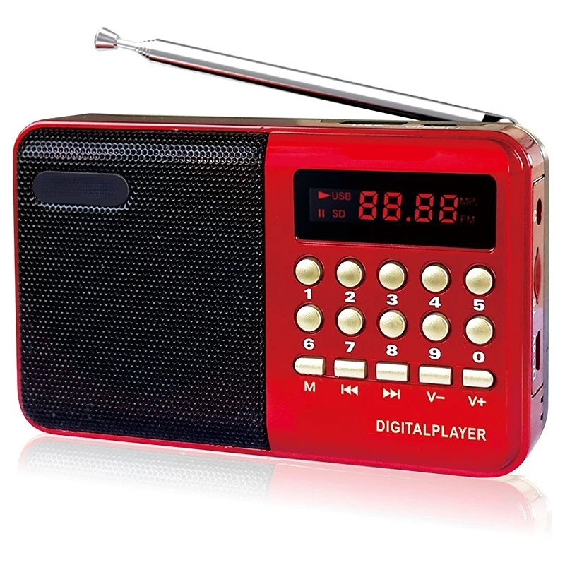 Wireless Speaker Mini Portable Radio Handheld Rechargeable Digital FM Support USB TF / U Disk MP3 Player Speaker Fm Mini Radio
Wireless Speaker Mini Portable Radio Handheld Rechargeable Digital FM Support USB TF / U Disk MP3 Player Speaker Fm Mini Radio