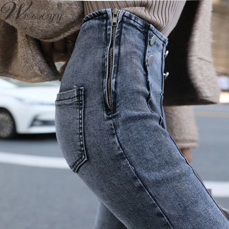 Woman Pencil Jean fashion High-Waist Stretch Denim Trousers Casual Skinny Spring Summer Ankle-Length Pants Side Zip Washed Jean
Woman Pencil Jean fashion High-Waist Stretch Denim Trousers Casual Skinny Spring Summer Ankle-Length Pants Side Zip Washed Jean
