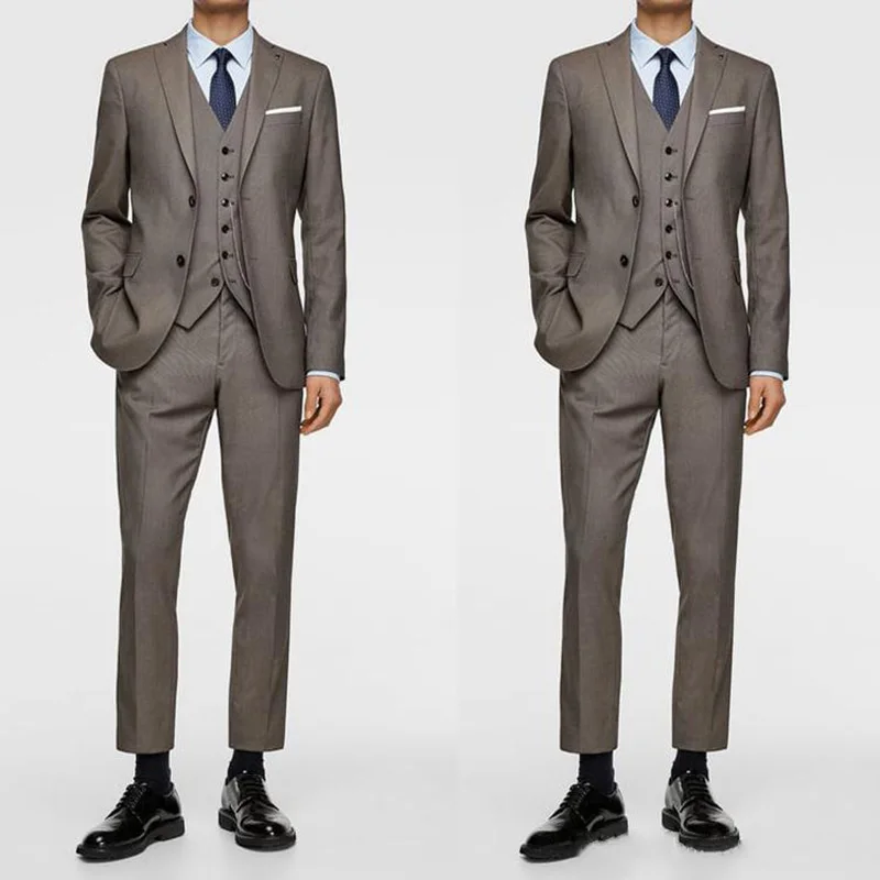 Men Suits Handsome Solid Color Two Button Groom Wear For Wedding Beach Leisure Men Suit Blazer(Jacket+Vest+Pants) 
Men Suits Handsome Solid Color Two Button Groom Wear For Wedding Beach Leisure Men Suit Blazer(Jacket+Vest+Pants)