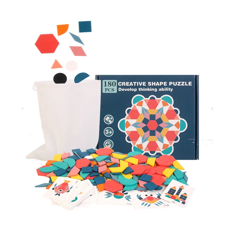 Wooden 180-piece Creative Jigsaw Puzzle 0.35 Early Childhood Education Puzzle Jigsaw Puzzle Geometric Shape Fun Jigsaw Puzzle
Wooden 180-piece Creative Jigsaw Puzzle 0.35 Early Childhood Education Puzzle Jigsaw Puzzle Geometric Shape Fun Jigsaw Puzzle