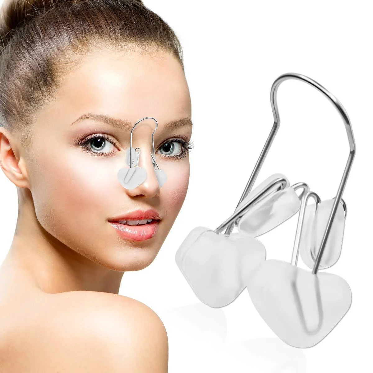 Nose Up Lifting Shaping Orthotic Nasal Elevator Straightening Beauty Nose Clip Slimming Massager Heighten Soft Silicone Products
Nose Up Lifting Shaping Orthotic Nasal Elevator Straightening Beauty Nose Clip Slimming Massager Heighten Soft Silicone Products
