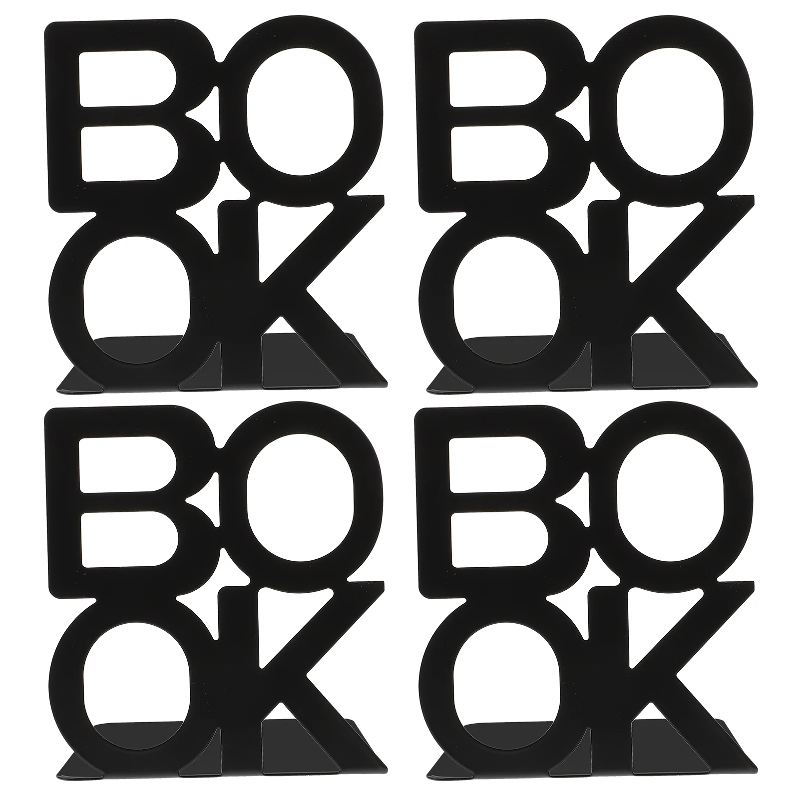 4 Pcs Bookshelf Holders Shelves Bookend Student Multi-function Metal Stopper Room Iron Accessory
4 Pcs Bookshelf Holders Shelves Bookend Student Multi-function Metal Stopper Room Iron Accessory