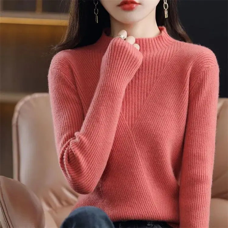 Knitting Bottoms Shirt Warm Autumn Winter Sweater New Women Half-Turtleneck Twisted Flowers Pullover Sweaters Pull Femme V347
Knitting Bottoms Shirt Warm Autumn Winter Sweater New Women Half-Turtleneck Twisted Flowers Pullover Sweaters Pull Femme V347