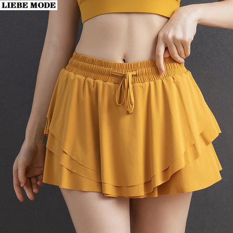 Women Athletic Sports Fitness Yoga Shorts Running Ruffle 2 In 1 Tennis Beach Volleyball Baseball Short Culottes Quickly-dry
Women Athletic Sports Fitness Yoga Shorts Running Ruffle 2 In 1 Tennis Beach Volleyball Baseball Short Culottes Quickly-dry