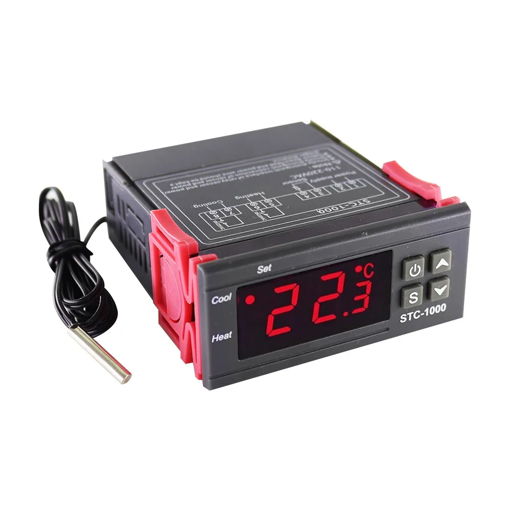 STC-1000 110V Digital Thermostat For Aquarium Incubator Alarm Temperature Controller Thermoregulator Relay Heating Cooling Senso
STC-1000 110V Digital Thermostat For Aquarium Incubator Alarm Temperature Controller Thermoregulator Relay Heating Cooling Senso