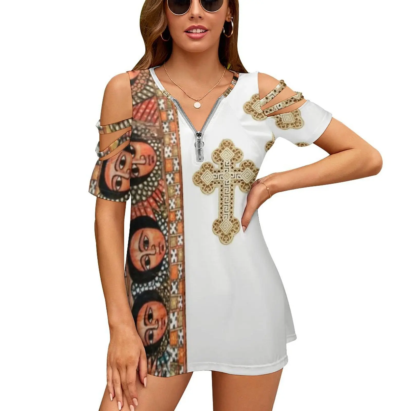Ethiopian Fashion New Fashion Zip Off Shoulder Top Short-Sleeve Women Shirt Ethiopia Ethiopian Dressing Ethiopian Habesha
Ethiopian Fashion New Fashion Zip Off Shoulder Top Short-Sleeve Women Shirt Ethiopia Ethiopian Dressing Ethiopian Habesha