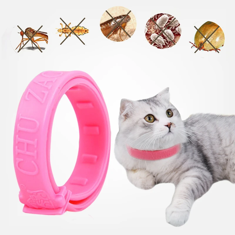 

Adjustable Cat Collar Anti Flea Tick Mite Pet Collars Antiparasitic Prevention Cats Necklace Mosquito Repellent Cat Accessories