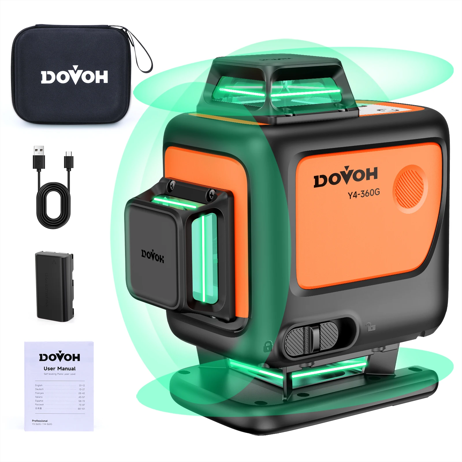 DOVOH Y4-360G Самовыравнивающийся Лазерный Уровень 360
DOVOH Y4-360G Самовыравнивающийся Лазерный Уровень 360