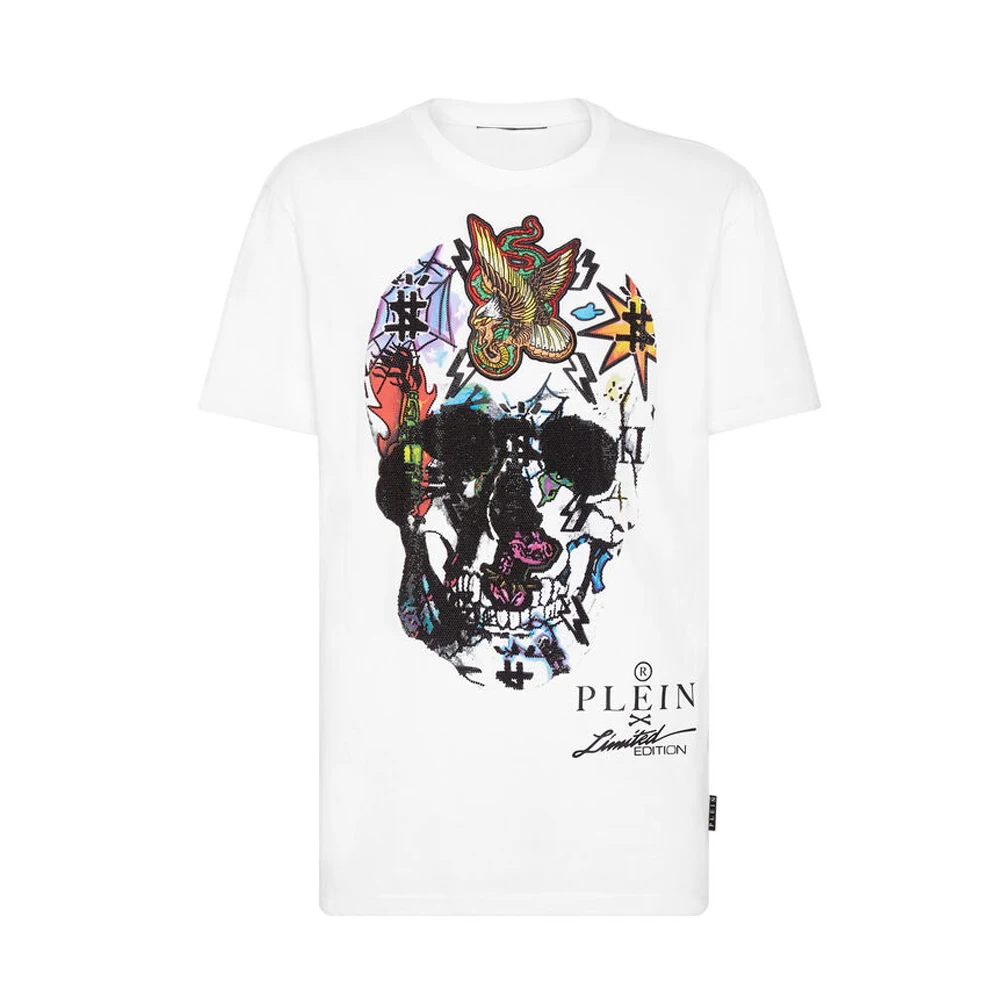 T-SHIRT IN BLACK ROUND NECK SS SKULL AND PLEIN 100% Cotton T-shirts Men Print Tops Comfortable Tees Quality Tshirt 8571
T-SHIRT IN BLACK ROUND NECK SS SKULL AND PLEIN 100% Cotton T-shirts Men Print Tops Comfortable Tees Quality Tshirt 8571