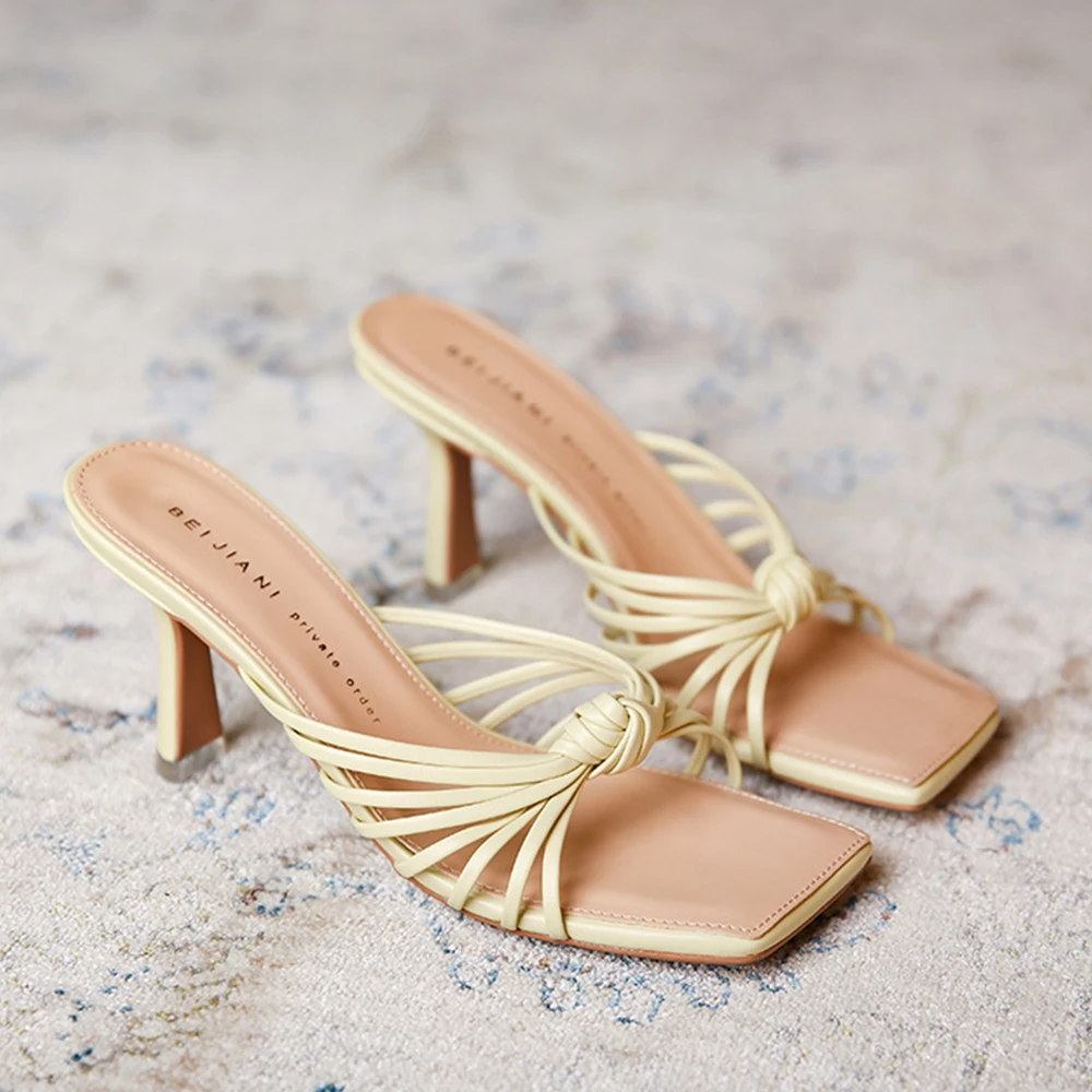 RIBETRINI Open Toe Bowknot Slip On Mules Summer women's Shoes High Heels Fashion Elegant Office Casual Slides Sandals Dropship
RIBETRINI Open Toe Bowknot Slip On Mules Summer women's Shoes High Heels Fashion Elegant Office Casual Slides Sandals Dropship