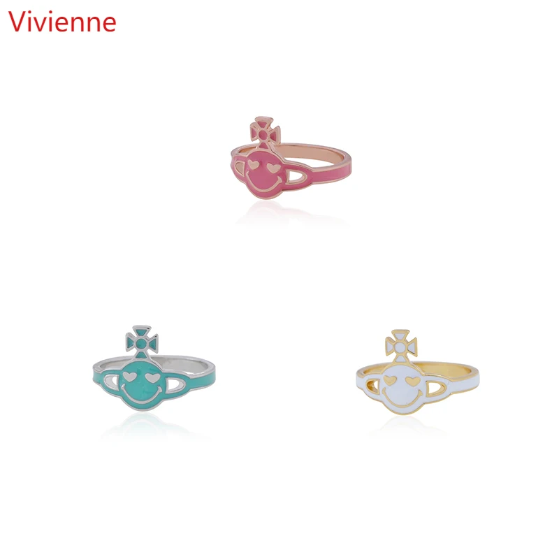 Vivienne Westwoo Cute Smiley Face All-Match Couple Rings, Women's Simple Eye Band Love Ring
Vivienne Westwoo Cute Smiley Face All-Match Couple Rings, Women's Simple Eye Band Love Ring