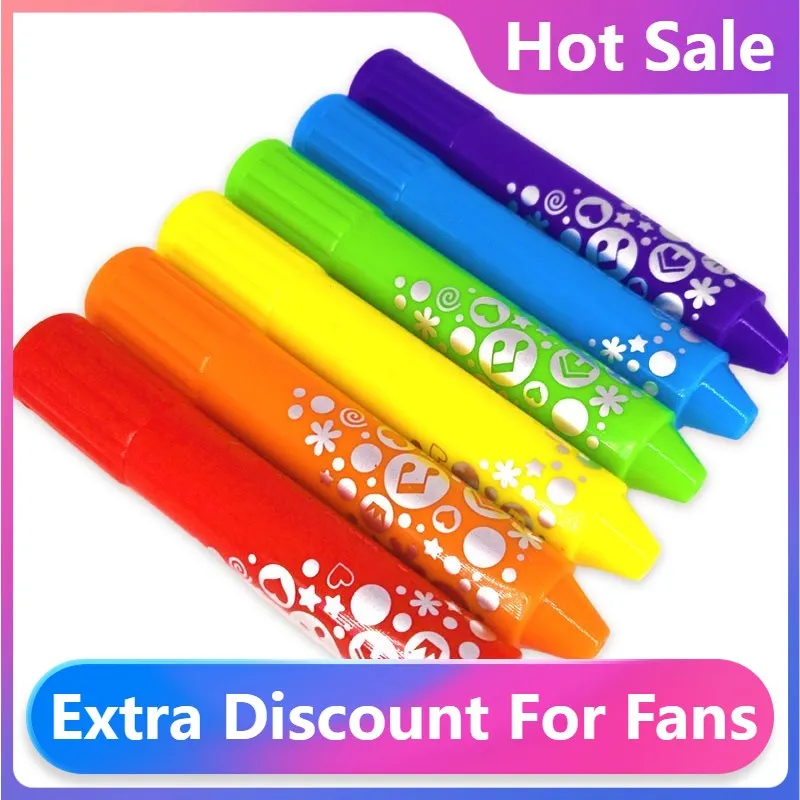 Fashion New Bathroom Crayons Washed Color Creative Colored Graffiti Pen for Kids Painting Drawing Rotatable Shower Bath Toys
Fashion New Bathroom Crayons Washed Color Creative Colored Graffiti Pen for Kids Painting Drawing Rotatable Shower Bath Toys