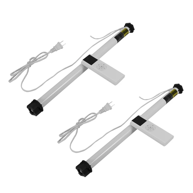 2X Electric Curtain Set AC 100-240V Electric Roller Shade Motor Blind Tubular Motor Kit Remote Control(US Plug)
2X Electric Curtain Set AC 100-240V Electric Roller Shade Motor Blind Tubular Motor Kit Remote Control(US Plug)