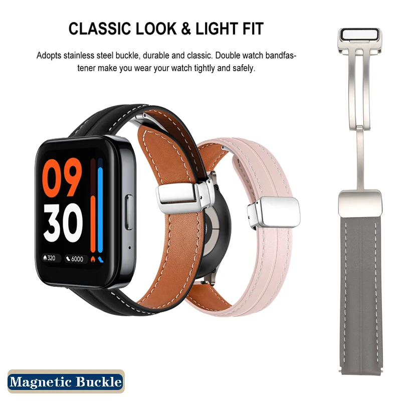 Складной Кожаный ремешок с магнитной пряжкой для Realme Watch 2 3 S Pro / Xiaomi Haylou LS02 RS4 / Solar LS05, 20 мм 22 мм
Складной Кожаный ремешок с магнитной пряжкой для Realme Watch 2 3 S Pro / Xiaomi Haylou LS02 RS4 / Solar LS05, 20 мм 22 мм