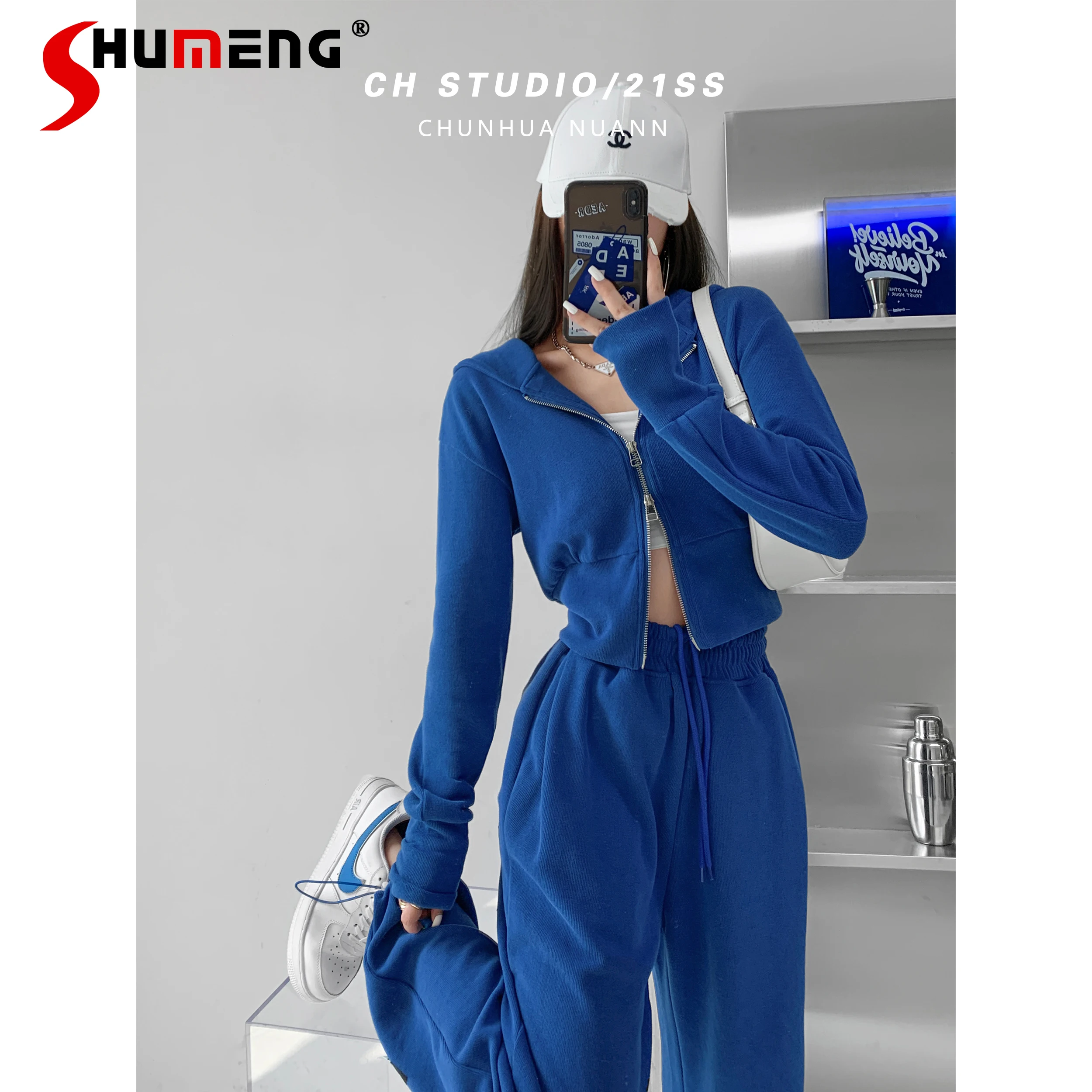 2 Pieces Set Tracksuit Woman Long Sleeve Double Zipper Hooded Sweatsuit Crop Top + Long Pants Loose Slimming Outfits for Women
2 Pieces Set Tracksuit Woman Long Sleeve Double Zipper Hooded Sweatsuit Crop Top + Long Pants Loose Slimming Outfits for Women