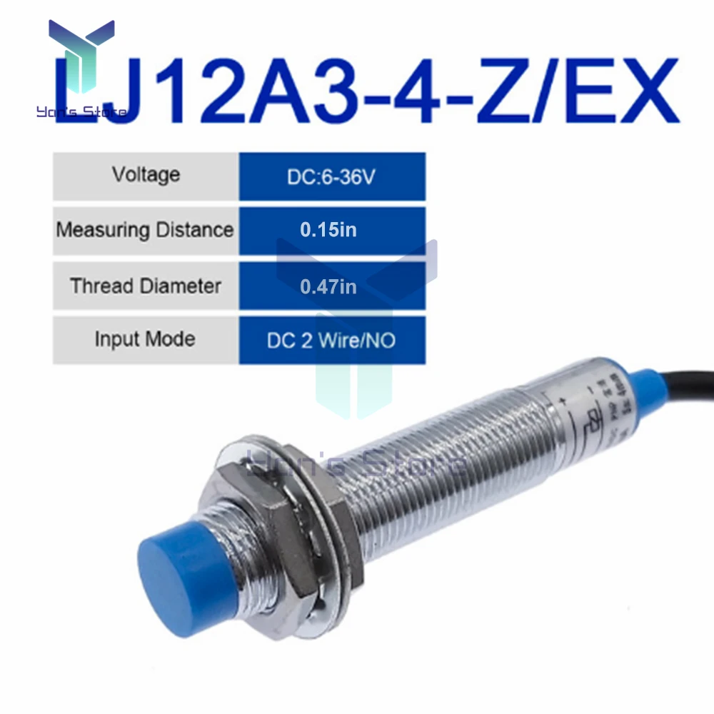 LJ12A3-4-Z(J)/AY/AX/EX Индуктивный датчик приближения Переключатель обнаружения NPN PNP Нормально открытый/закрытый переключатель DC 6V-36V 12mm
LJ12A3-4-Z(J)/AY/AX/EX Индуктивный датчик приближения Переключатель обнаружения NPN PNP Нормально открытый/закрытый переключатель DC 6V-36V 12mm