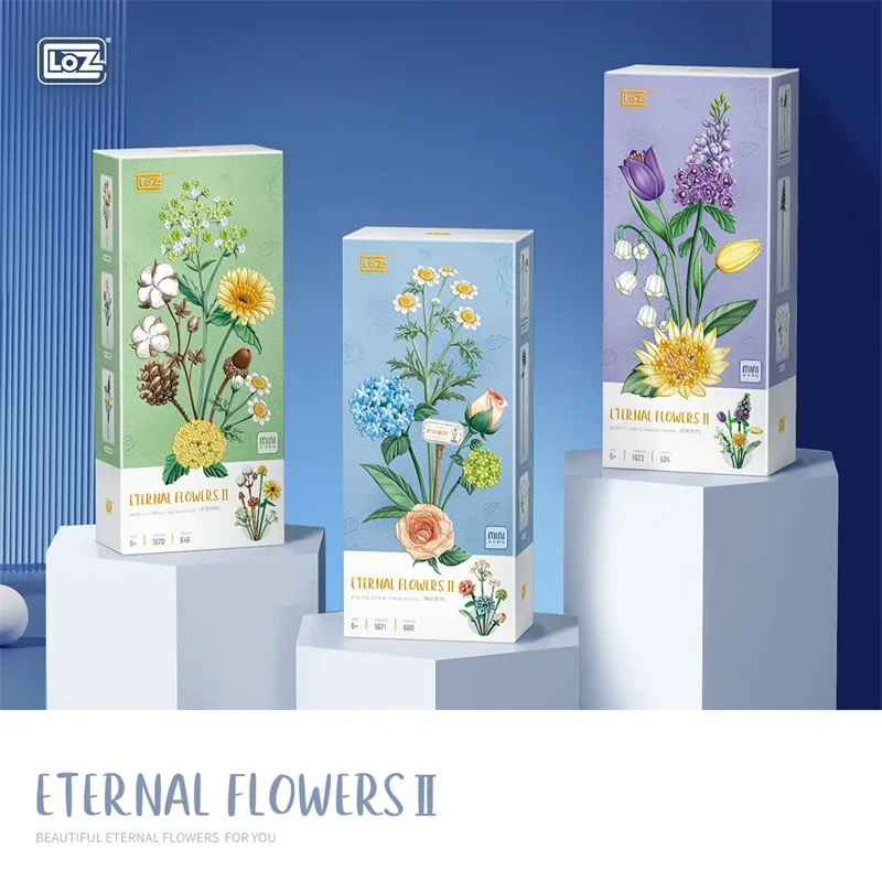LOZ Building Block Eternal Flower Bricks Tulip Bud Rose Toys Cotton Chamomile Assembled Home Decoration For Girl Birthday Gift
LOZ Building Block Eternal Flower Bricks Tulip Bud Rose Toys Cotton Chamomile Assembled Home Decoration For Girl Birthday Gift