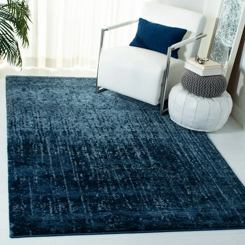 

Elsie Abstract Area Rug, Light Blue/Blue, 2'6" x 4'