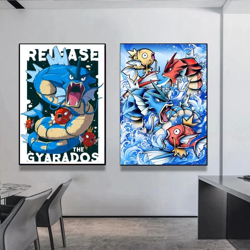 Pokemon Gyarados японский классический аниме декоративная живопись подарок искусство