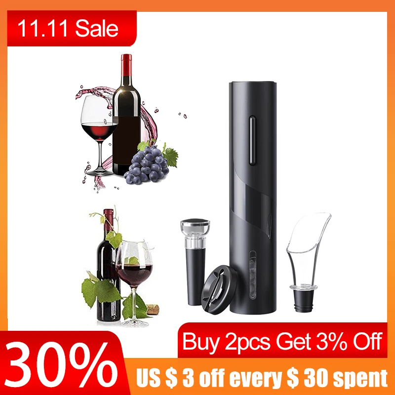 4 в 1, автоматический штопор, вакуумная пробка, аэратор
4 в 1, автоматический штопор, вакуумная пробка, аэратор