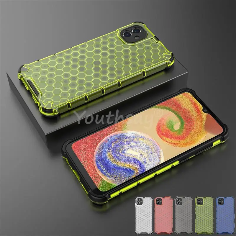 Honeycomb Shockproof For Samsung Galaxy A04 Case Armor Phone Capa For Samsung A04 Cover Translucent TPU Galaxy A04 Cover
Honeycomb Shockproof For Samsung Galaxy A04 Case Armor Phone Capa For Samsung A04 Cover Translucent TPU Galaxy A04 Cover