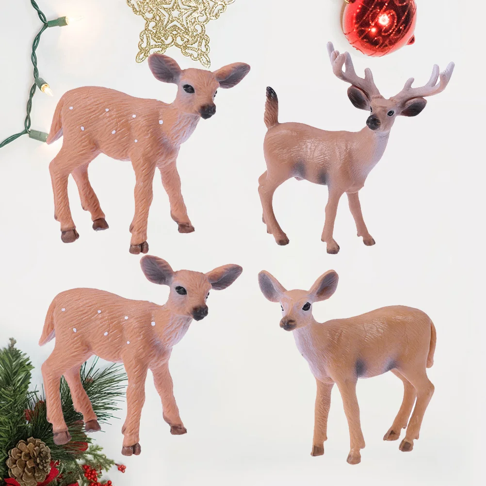 Deer Christmas Reindeer Figurine Figurinesmini Woodland Animal Decorations Toy Crafts Ornaments Table Decoration Figures Decor
Deer Christmas Reindeer Figurine Figurinesmini Woodland Animal Decorations Toy Crafts Ornaments Table Decoration Figures Decor