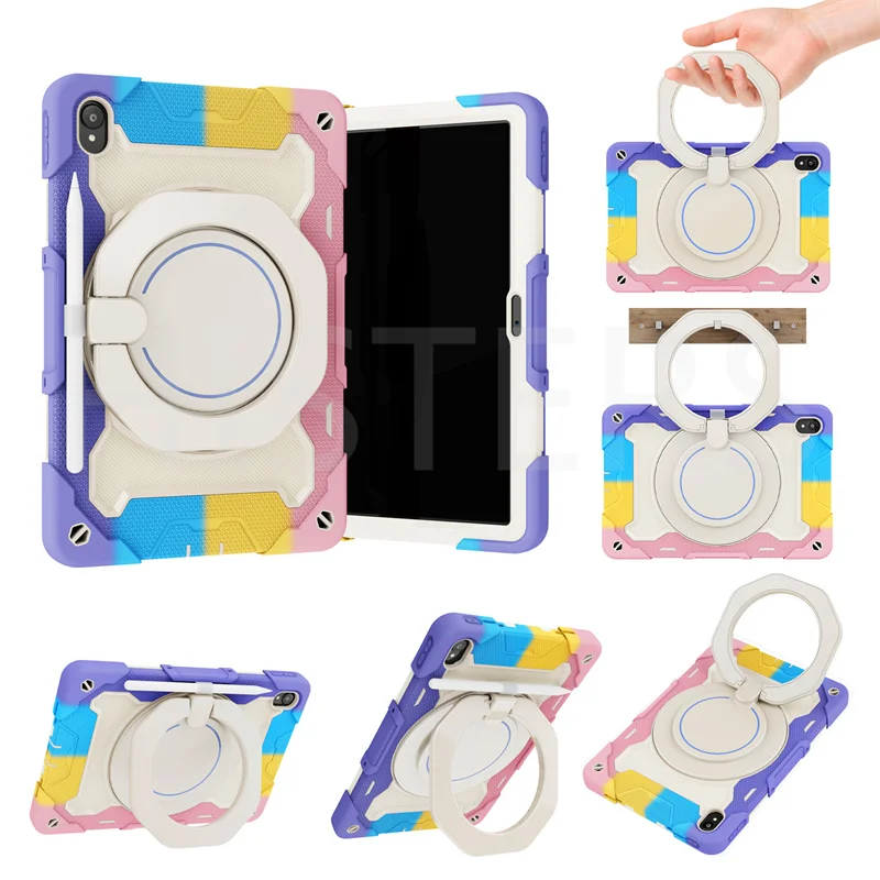 Силиконовый + поликарбонатный Гибридный противоударный бронированный чехол для Lenovo Tab K11 Pro TB-J607F/Z TB-J606F/N TB-J606F/N 11 "Портативный чехол для планшета