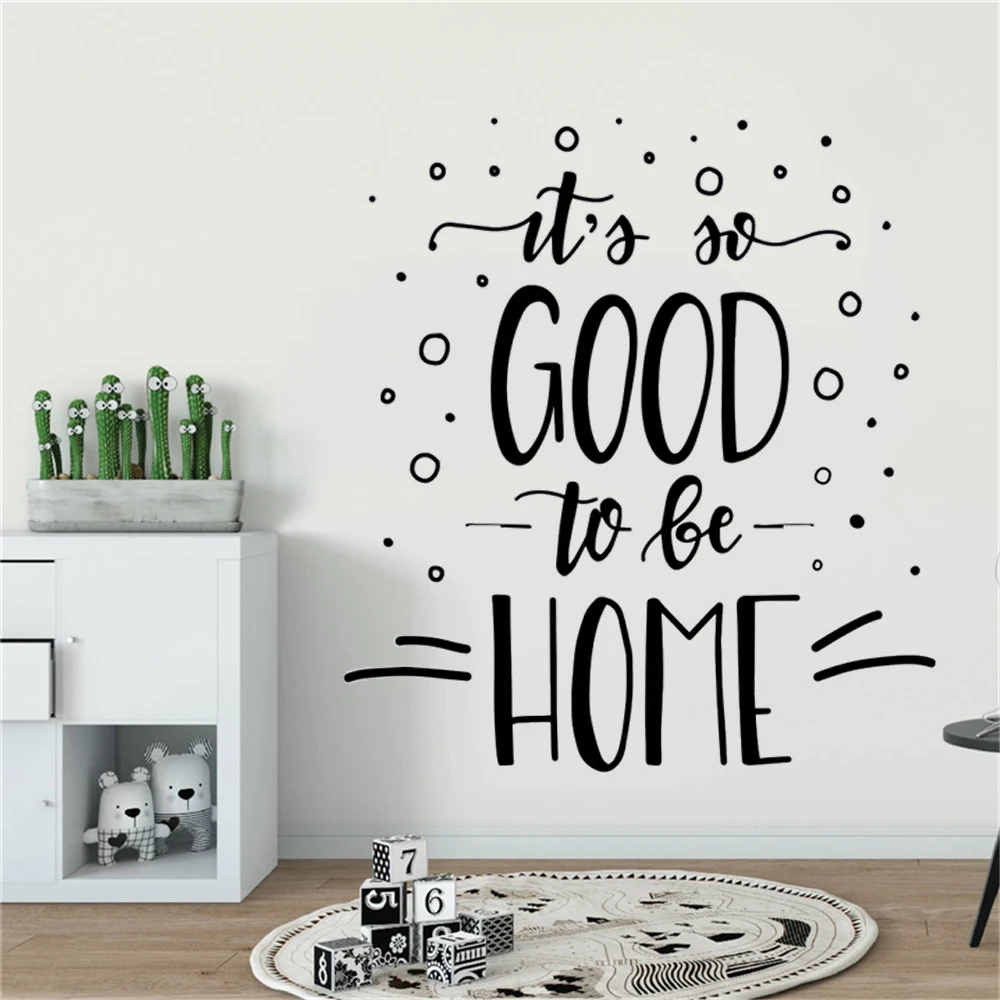 It's So Good To Be Home Quotes Wall Stickers Removable Vinyl Decals Livingroom Bedroom Home Decor Wallpaper Murals HJ1306
It's So Good To Be Home Quotes Wall Stickers Removable Vinyl Decals Livingroom Bedroom Home Decor Wallpaper Murals HJ1306