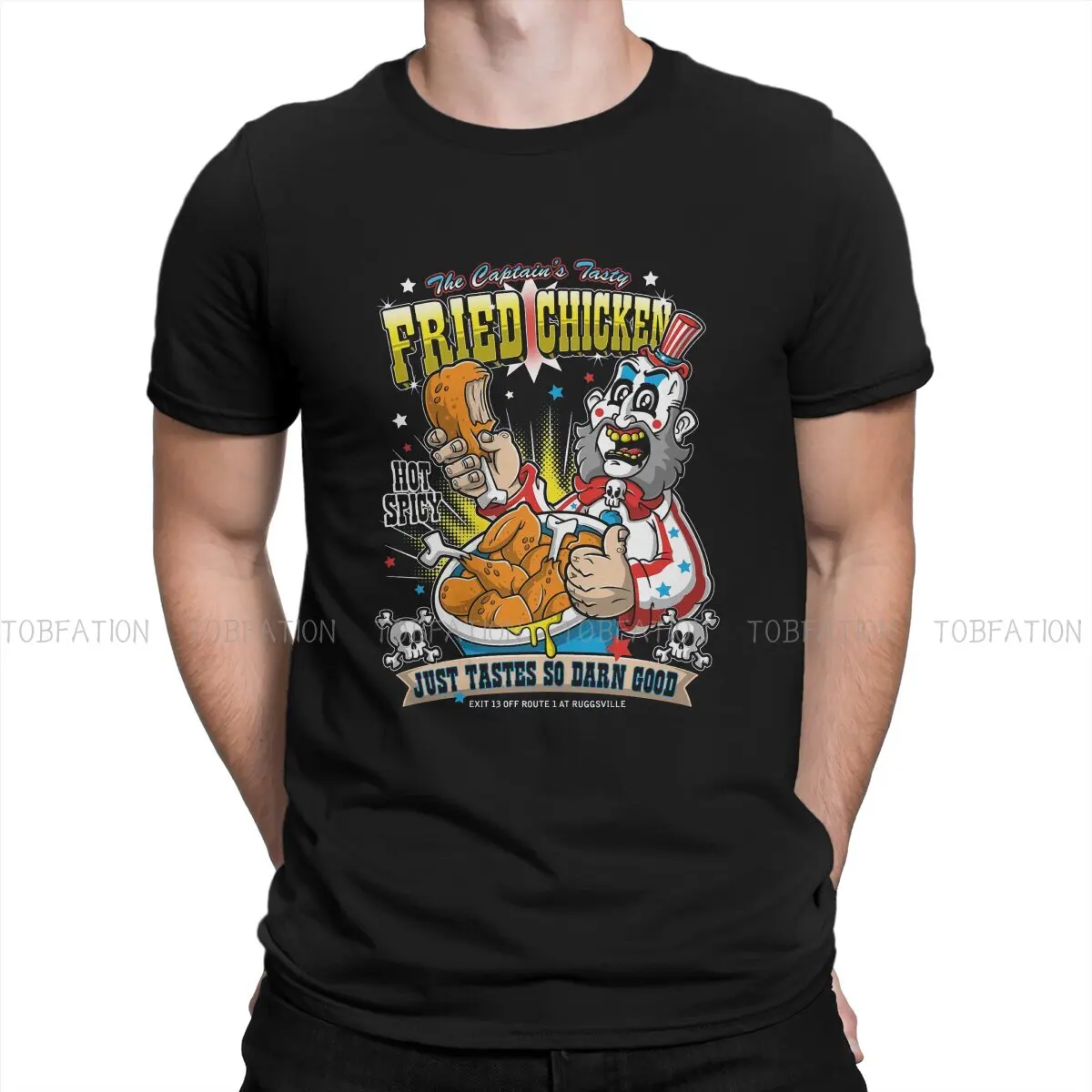 House Of 1000 Corpses Tasty Fried Chicken T Shirt Punk Men's Tees Summer Cotton Clothing Harajuku O-Neck TShirt
House Of 1000 Corpses Tasty Fried Chicken T Shirt Punk Men's Tees Summer Cotton Clothing Harajuku O-Neck TShirt