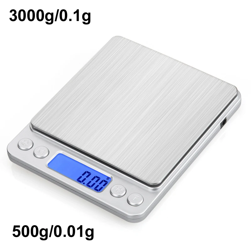 

Weighing Laboratory 3000g/0.1g Scale Gram Cooking Electronic Jewelry 500g/0.01g For Weigh Balance Kitchen Digital Food