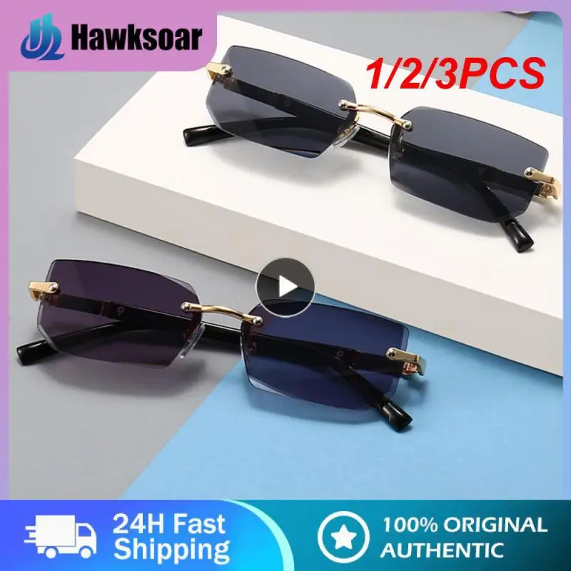 1/2/3PCS Trendy Punk Rimless Rectangle Sunglasses Men Women Fashion Shades UV400 Driving Sun Glasses Frameless Gradient Eyewear 
1/2/3PCS Trendy Punk Rimless Rectangle Sunglasses Men Women Fashion Shades UV400 Driving Sun Glasses Frameless Gradient Eyewear