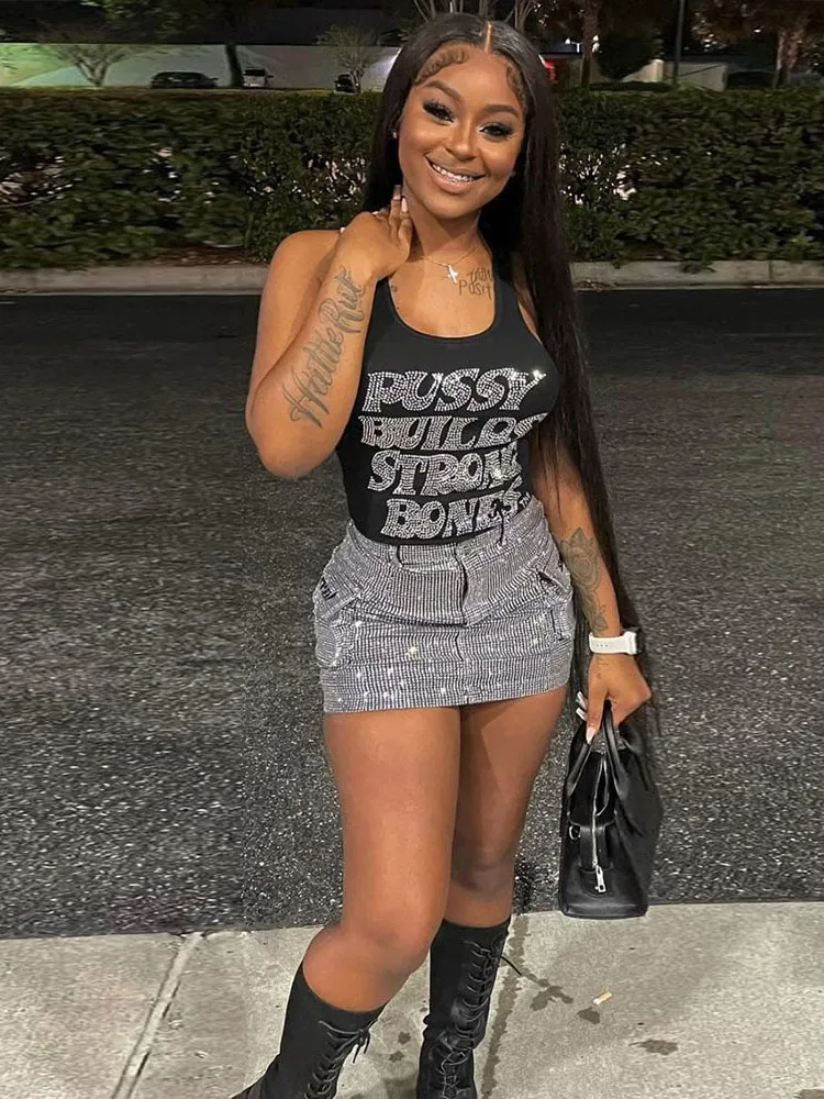 Sisterlinda Rhinestone Casual Simple Y2K T-Shirt Women Dresses Harajuku Skinny High Street Outwear Hipster Tank Tops Sporty Vest
Sisterlinda Rhinestone Casual Simple Y2K T-Shirt Women Dresses Harajuku Skinny High Street Outwear Hipster Tank Tops Sporty Vest