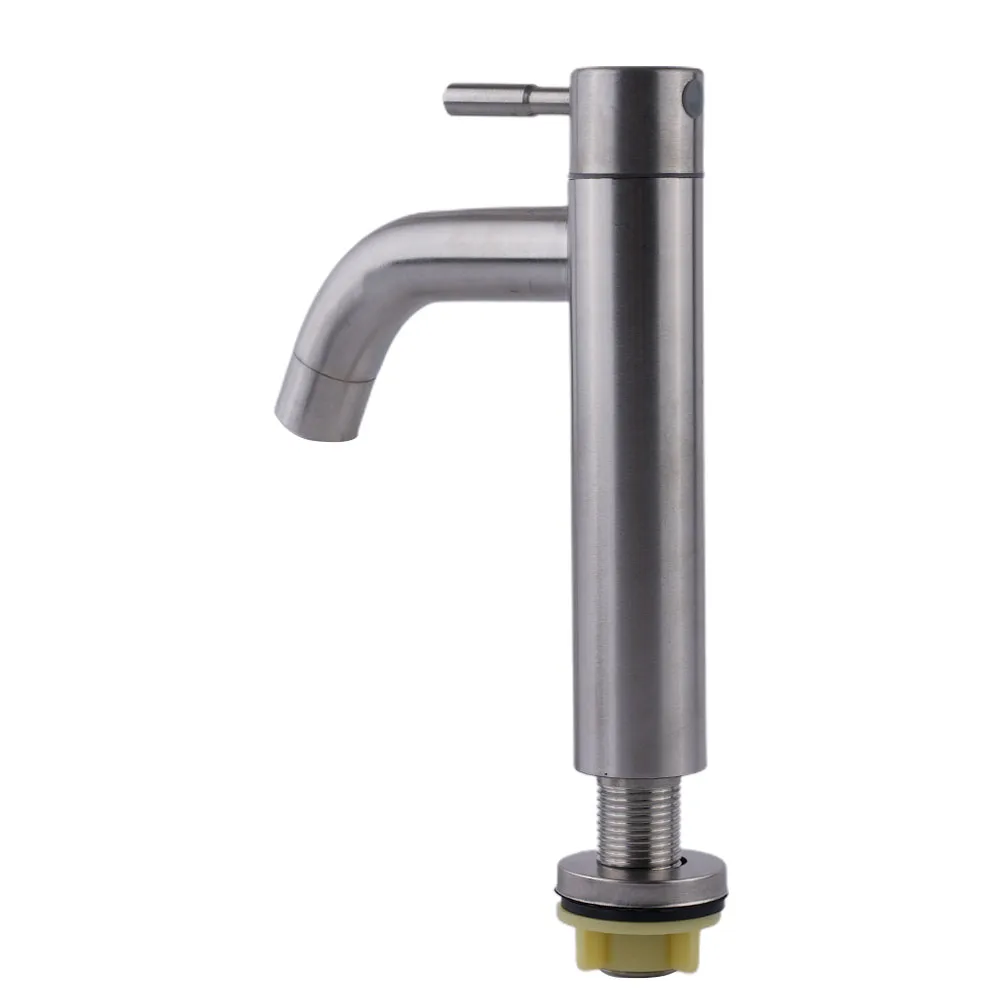 Sink Tap Basin Faucet Bathroom Faucet Cold Water Deck Mounted Home Improvement Silver Brushed Single Handle Durable
Sink Tap Basin Faucet Bathroom Faucet Cold Water Deck Mounted Home Improvement Silver Brushed Single Handle Durable