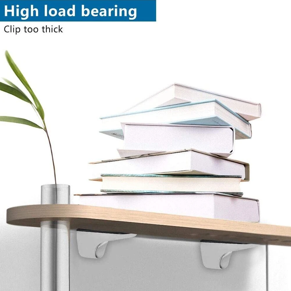 2pcs Wall Mount Glass Shelf Adjustable Wood Shelf Bracket Clamp Holder Flat Back Mount Holder For Partition Board Desk
2pcs Wall Mount Glass Shelf Adjustable Wood Shelf Bracket Clamp Holder Flat Back Mount Holder For Partition Board Desk