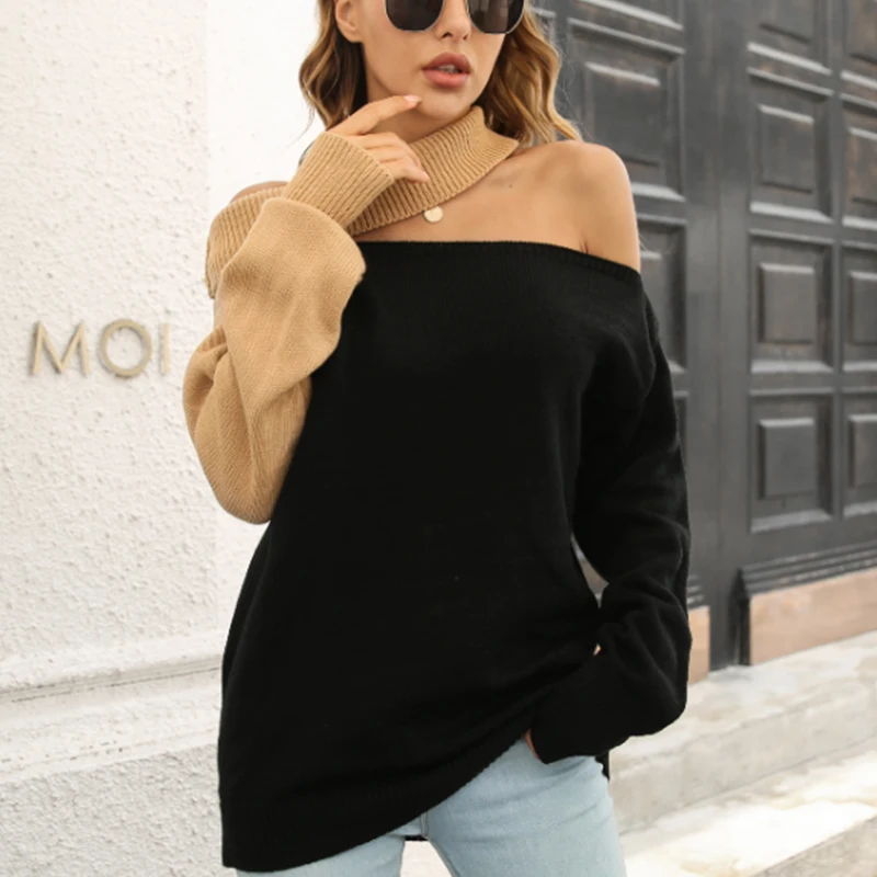Off Shoulder Knitted Sweater Women Loose Autumn Winter Pullover Women's Sweater Y2K Sexy Long Sleeve Slash Neck Sweaters 23451
Off Shoulder Knitted Sweater Women Loose Autumn Winter Pullover Women's Sweater Y2K Sexy Long Sleeve Slash Neck Sweaters 23451