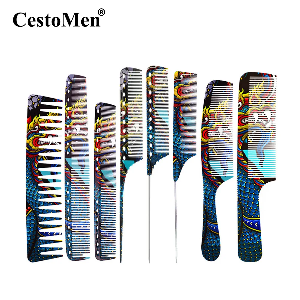 Professional Hairdressing Comb Chinese Dragon Designs Hair Cutting Comb Pointed Tail Comb Barber Hairdressing Accessories
Professional Hairdressing Comb Chinese Dragon Designs Hair Cutting Comb Pointed Tail Comb Barber Hairdressing Accessories