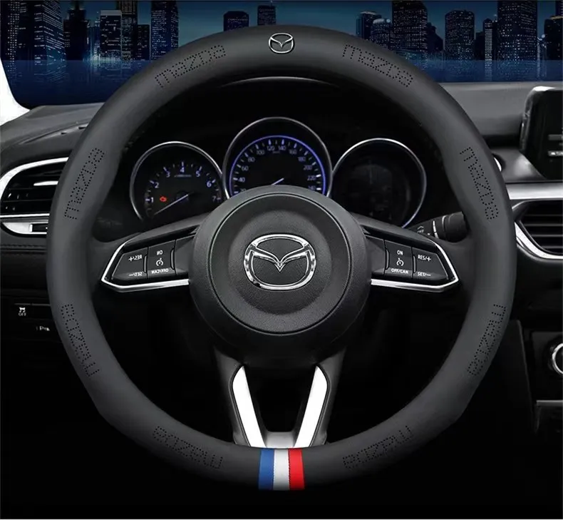 For Mazda 2 3 5 6 Axela Atenza MX5 CX3 CX4 CX5 CX7 CX9 RX8 RX7 MX3 Demio Car PU leather steering wheel Cover Interior Decoration
For Mazda 2 3 5 6 Axela Atenza MX5 CX3 CX4 CX5 CX7 CX9 RX8 RX7 MX3 Demio Car PU leather steering wheel Cover Interior Decoration
