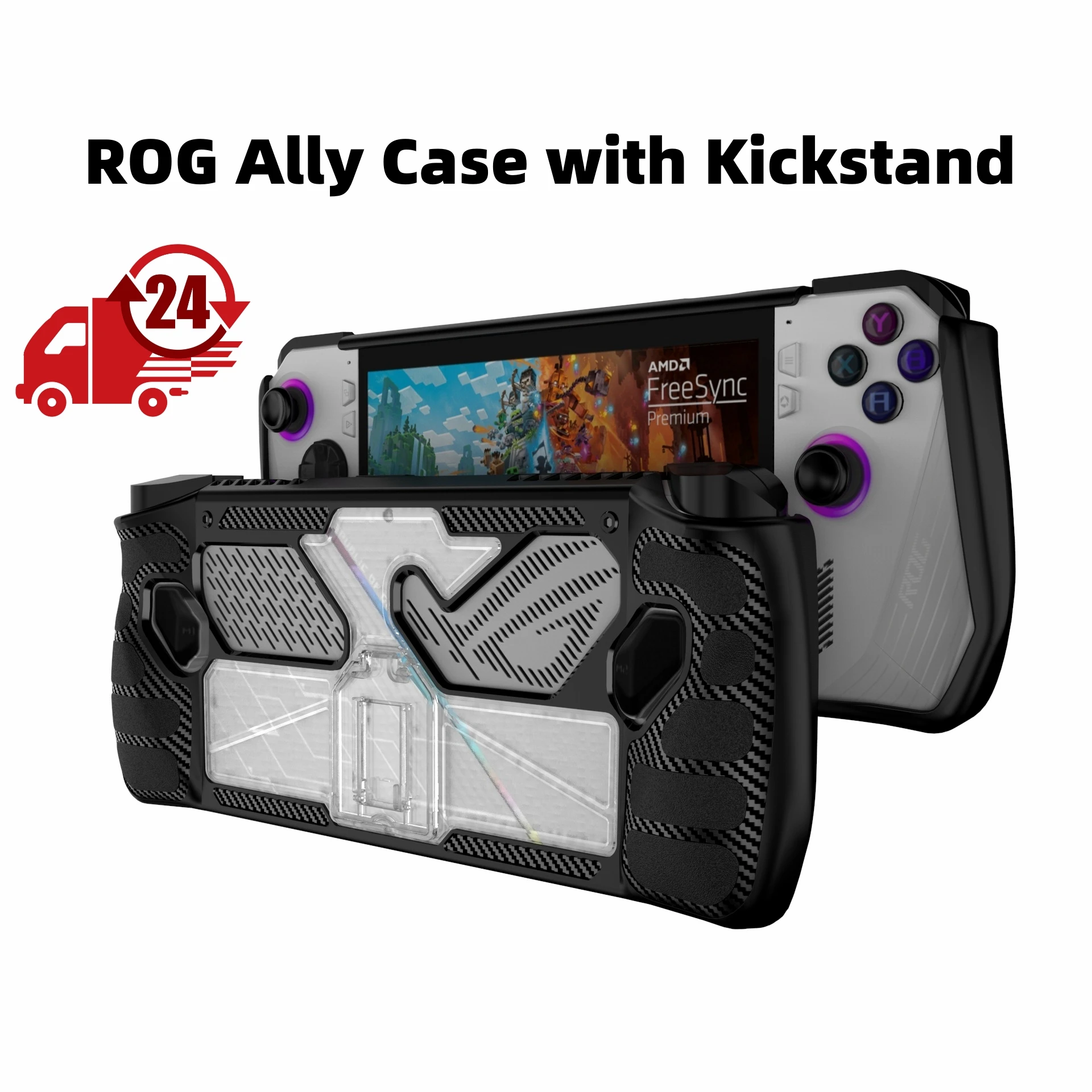 Kickstand Protective Case for ROG Ally, ROG Ally TPU Cover Protector Cover Case With Stand Base for ROG Ally Gamings Handheld
Kickstand Protective Case for ROG Ally, ROG Ally TPU Cover Protector Cover Case With Stand Base for ROG Ally Gamings Handheld