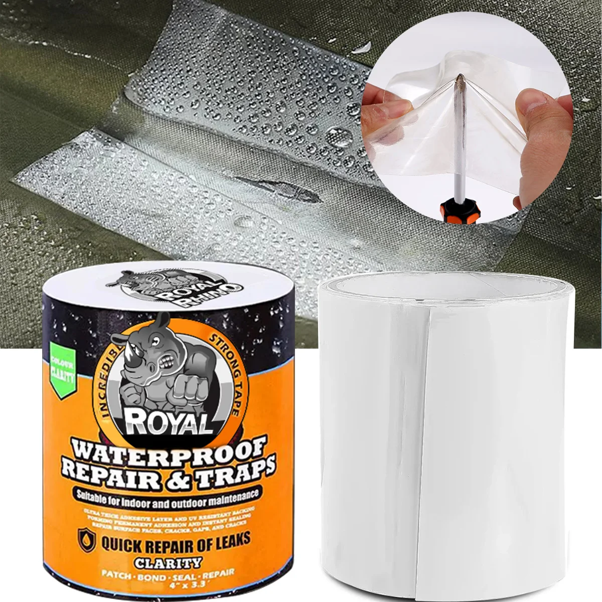 Водонепроницаемая лента для ремонта 50/150 см 
Водонепроницаемая лента для ремонта 50/150 см