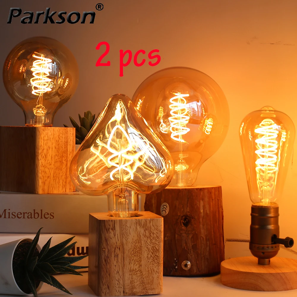 2PCS LED Bulb AC 220V T45 A60 ST64 G80 G95 G125 Vintage LED Edison Bulb Super Spiral Retro LED Lighting Decor Edison Lamp
2PCS LED Bulb AC 220V T45 A60 ST64 G80 G95 G125 Vintage LED Edison Bulb Super Spiral Retro LED Lighting Decor Edison Lamp